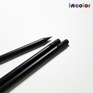 incolor 고주파 6본입 흑목 원형 연필 (B)
