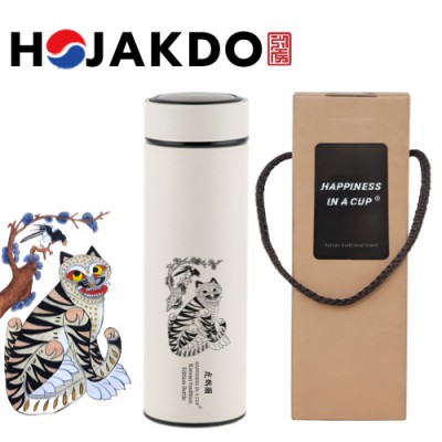 한국전통 K컬쳐 까치와호랑이 호작도 데일리 텀블러 500ml 기프팅