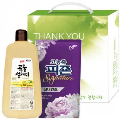 애경곡물설거지용기.피죤리필 선물세트