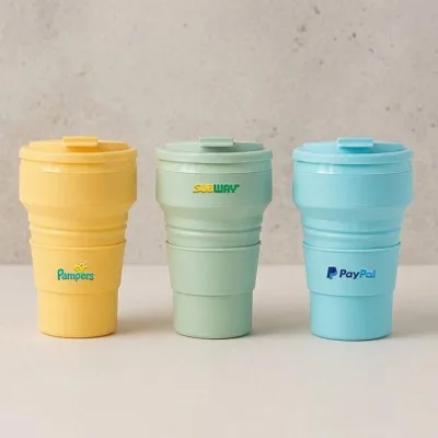 뉴에이커 폴딩 접이식 실리콘 텀블러 500ml