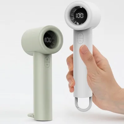 터빈 휴대용 LCD 선풍기 3000mAh