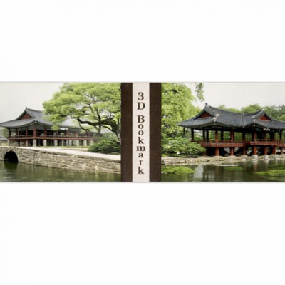 3D 랜티큘러 전통 문화재 책갈피
