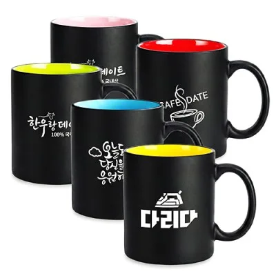 무광블랙 인칼라 머그컵