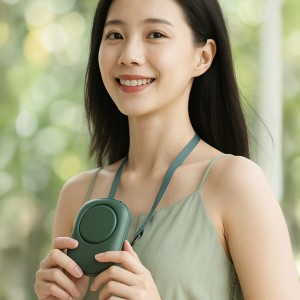 3단 조절 LED 목걸이 선풍기