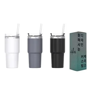 [굿즈 골드넬] 키스크 빨대 텀블러 600ml