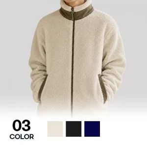 남녀공용 뽀글이 양털 하이넥 후리스 폴라폴리스 보온 자켓 점퍼 S~3XL