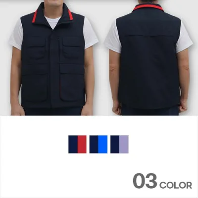 포인트 오피스 조끼 남성 여성 사무실 근무복 유니폼 L-3XL