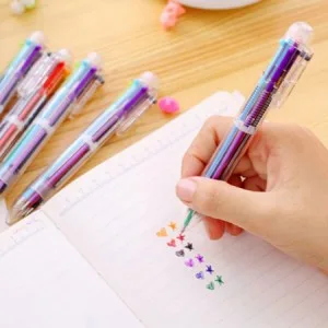 incolor 잘 써지는 비비드 6색 볼펜