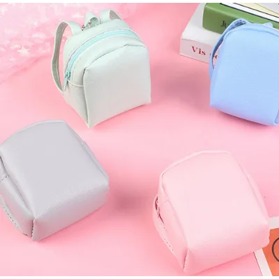 파스텔 미니 백팩 파우치 키링 화장품 생리대