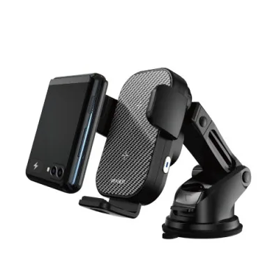 아이리버 IR-ZF1000 갤럭시 Z플립3 15W 듀얼 코일 차량용 고속무선 충전 거치대