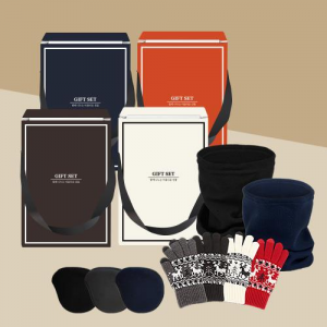 폴라폴리스 넥워머 + 무지 왕 귀마개 + 스마트 터치 사슴 장갑 SET