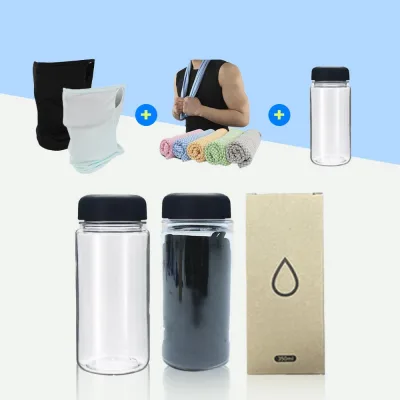 귀걸이 쿨마스크 1개 + 뱀부얀 쿨타올 1개 + 보틀 350ml 1개