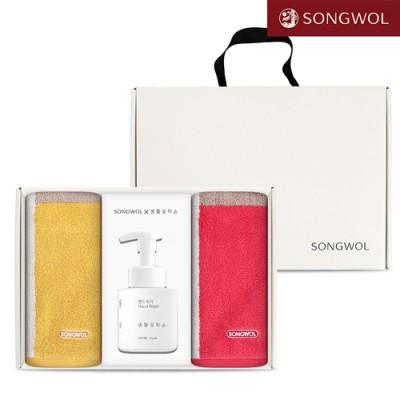 송월 핸드워시 기프트세트 15-1 (컬러웨이 180g 2P + 생활공작소250ml 1P)