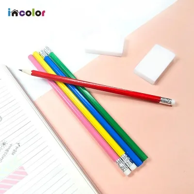 incolor 잘 써지는 비비드 육각 연필 (B)