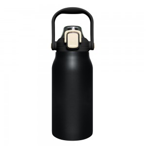 쿠팸 C9 탑 핸들 대용량 보온보냉 빨대 텀블러 스테인레스 이중잠금 1300ML