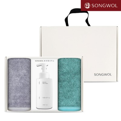 송월 핸드워시 기프트세트 27-1 (솔리드 뱀부무지200g 2P + 생활공작소500ml 1P)