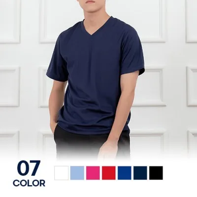 남녀공용 쿨론 브이넥 기능성 반팔 티셔츠 여름 단체복 S~3XL