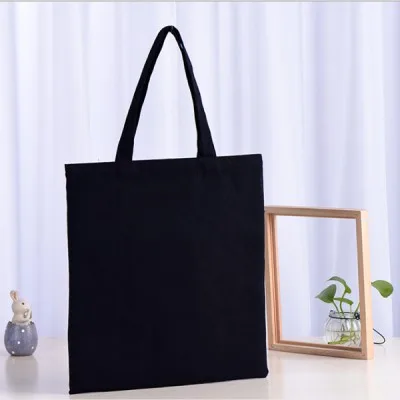 무지 블랙 캔버스백 에코백 32*35cm