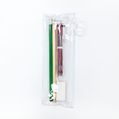 incolor 문구세트 고주파5 (연필2+지우개1+6색볼펜1)
