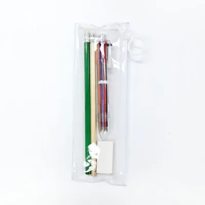 incolor 문구세트 고주파5 (연필2+지우개1+6색볼펜1)