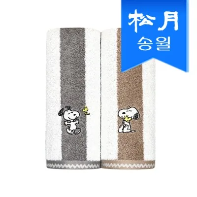 송월타월 스누피 멜로우 스트라이프 세면타월