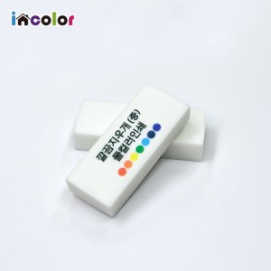 incolor 잘 지워지는 깔끔 지우개-중 (컬러인쇄)