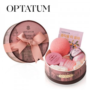 옵타움 OPTATUM 릴랙싱 스파 5종 선물세트(배쓰솔트배쓰밤필링젤스폰지유자티)