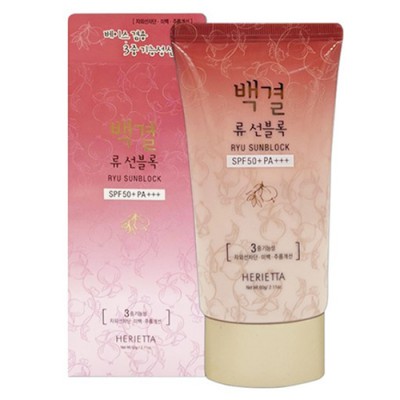 25100 헤리에타 백결 류 선블럭 썬크림 60ml