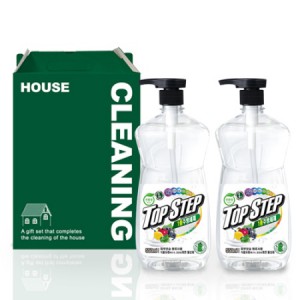 탑스텝 친환경 주방세제 기프트세트 1호 (주방세제550ml x2p)