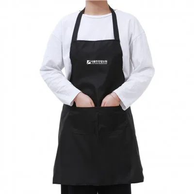 (Blossom) 목걸이형 단색 앞치마 식당/카페/가정용 1P