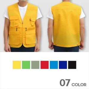 라운드 포인트 고급 조끼 남성 여성 단체행사 유니폼 L-3XL