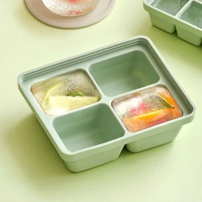 실리팟 실리콘 큐브 4구