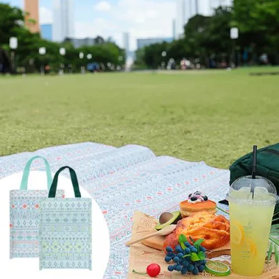 에스닉 돗자리 + 파우치 가방 세트