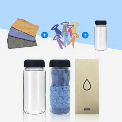 마블 쿨타올 + 국산 물방울 쿨 스카프 + 보틀 350ml SET