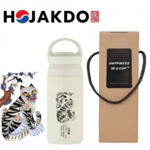 한국전통 K컬쳐 까치와호랑이 호작도 데이오프 텀블러 350ml 기프팅