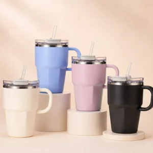 손잡이 보온보냉컵 텀블러 머그컵 304 스텐 600ml 카페컵 차량용