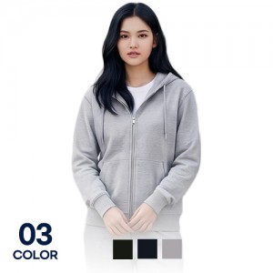 남녀공용 심플 쭈리 후드집업 단체복 행사 유니폼 판촉물