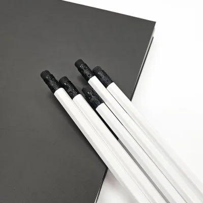 incolor 잘 써지는 화이트 육각 연필 (2B)