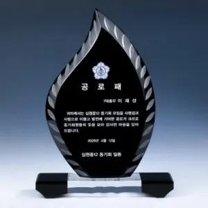 투톤 조각 크리스탈 상패 8) 205-1
