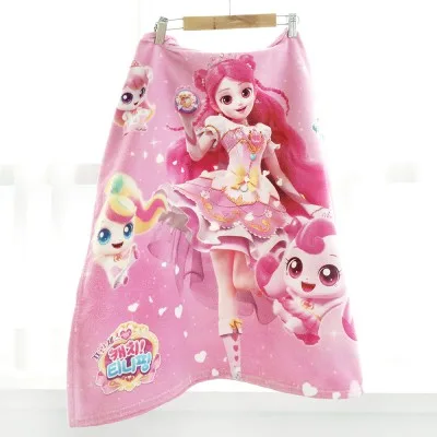 프린세스 캐치티니핑 대형 극세사 후드 비치타올 70x70cm