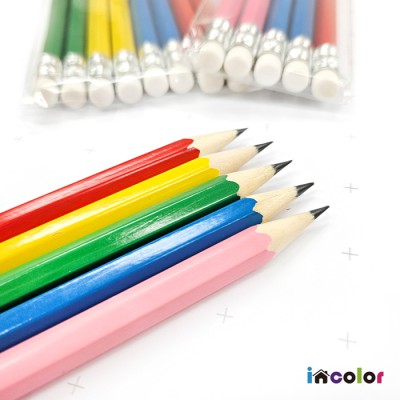 incolor 잘 써지는 비비드 육각 연필 (B)