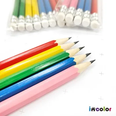 incolor 잘 써지는 비비드 육각 연필 (B)