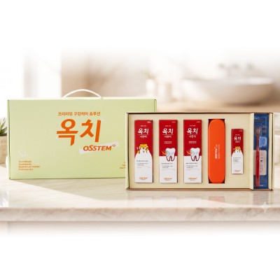 오스템 옥치 시린이치약 칫솔 여행용 칫솔치약 7종 선물세트