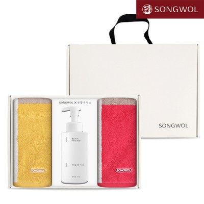 송월 핸드워시 기프트세트 35-1 (컬러웨이 180g 2P + 생활공작소500ml 1P)