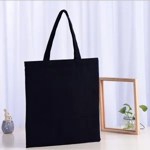 무지 블랙 캔버스백 에코백 32*35cm