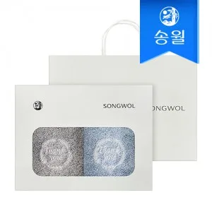 송월타월 땡큐 190g 뱀부얀 2매 선물세트+쇼핑백