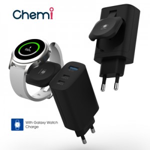 케미 올인원 퀵차지 40W USB1+C타입2 3포트 초고속 충전기(갤럭시워치) HEA-GW40