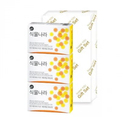 식물나라 캐모마일 비누 3p 선물세트