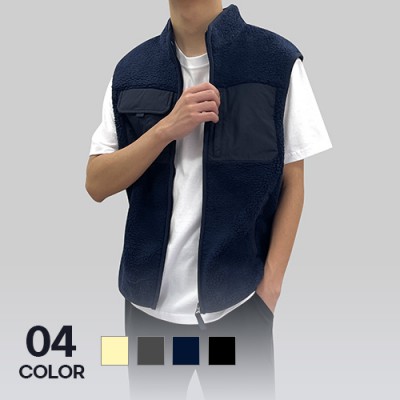 캐주얼 뽀글이 후리스 조끼 남녀공용 보온 단체 유니폼 S-4XL