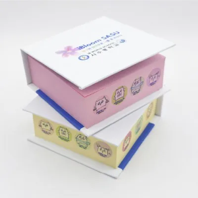 Blossom 측면인쇄 풀컬러 하드양장 점착 메모지-소